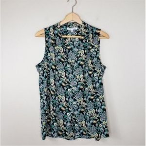 Rose & Olive | Floral Paisley Print Tank Blouse